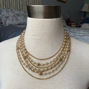 Lisner multistrand chain necklace
